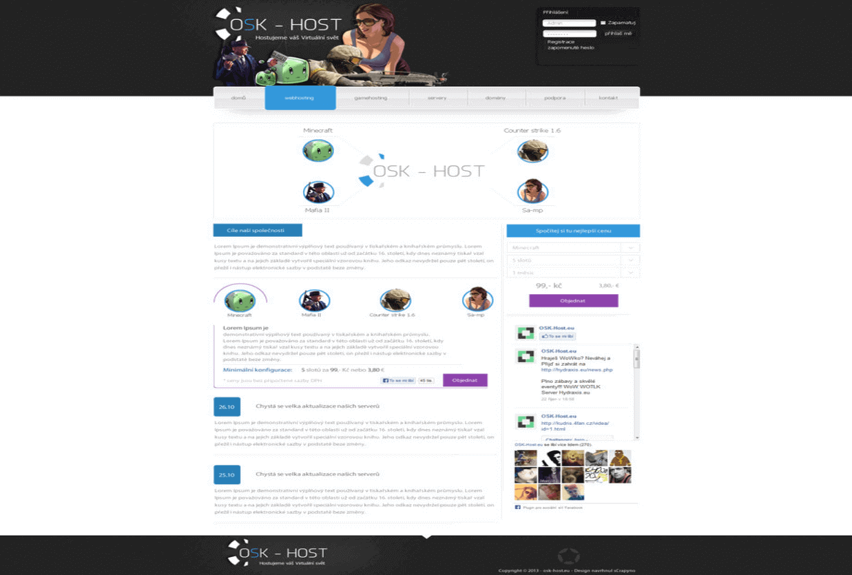 Osk-Host Hosting HTML template